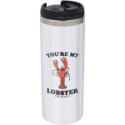 Friends You're My Lobster Stainless Steel Thermo Travel Mug - Metallic Finish