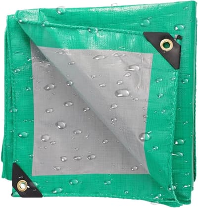 Afdekzeil - Beschermzeil Tuinzeil - Veelzijdig Gebruik - Waterdicht UV-Bestendig - 150 x 220 cm - Zilver