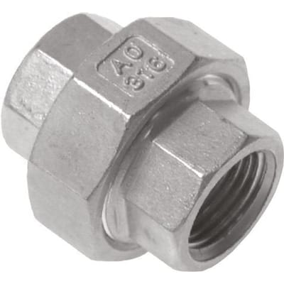 Rechte Aansluiting Rp4'' Binnendraad RVS Vlakke Afdichting PTFE 16bar