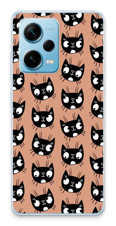 Case Company® - Hoesje geschikt voor Xiaomi Redmi Note 12 Pro Plus hoesje - Kat - Soft Cover Telefoonhoesje - Bescherming aan alle Kanten en Schermrand