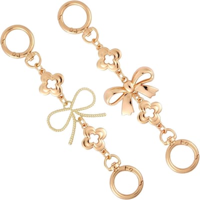 Stijlvolle 2-delige Metalen Boog Tas Verlengketting, Perfecte Vervangingsaccessoires voor Handtassen en Schoudertassen in Goud