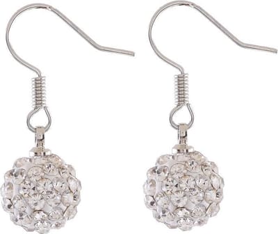 Behave - Oorhangers met strass kraal - feestelijk accent - chic