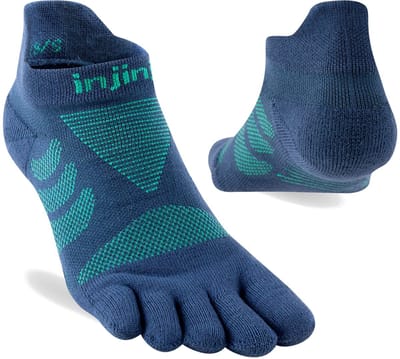 Injinji Women's Ultra Run No-Show - Diep blauw/Groen - 35-40