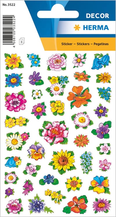 HERMA 3522 Stickers Décor Klein Bloempjes