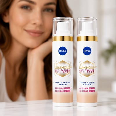 NIVEA - Cellular LUMINOUS630 CC Crème Medium - Gekleurde Dagcrème - Tegen Pigmentvlekken - SPF 30 - 40 ml - Voordeelverpakking - 2 stuks - Gekleurde dagcrème - Anti-pigmentvlekken