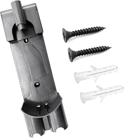 Muurbeugel geschikt voor Dyson V7 en V8 draadloze stofzuigers, inclusief laadstation; vervangend onderdeelnummer 967741-01.