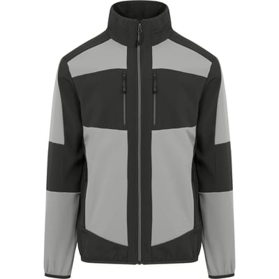 Regatta E-Volve 2-laags Soft Shell-jack voor volwassenen (Mineraalgrijs/antraciet)