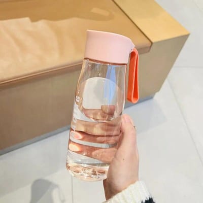 Draagbaar Touw 550 650ml Plastic Transparant Hardlopen Sport Waterfles Beker Student Mannelijk Vrouwelijk Zomer Handige Beker BPA-vrij 550ml