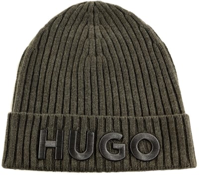 HUGO muts Beanie Medium Grey 2 Taupe