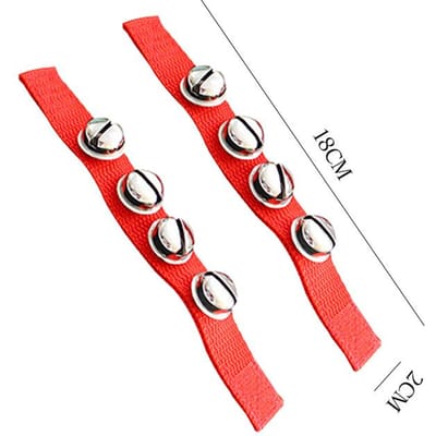 1 Paire de Sonnailles de Poignet pour Enfants Secouer Hochet Jouet Percussion Jouets Éducatifs Portables Pas Facile à Déformer Anneau de Clochette Orff