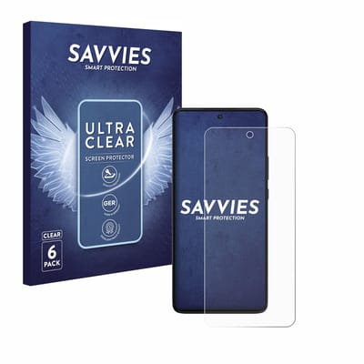 Savvies - Screenprotector voor Motorola Moto G84 - Folie Beschermfolie transparant 6 Stuks