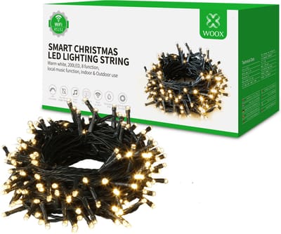 Smart LED Slimme Kerstverlichting 20 meter - WOOX R5151
