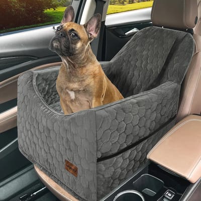 Hondenautostoel voor kleine en middelgrote honden - Verhoger van traagschuim met wasbare hoezen