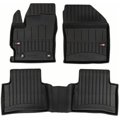 Frogum Toyota Corolla XII vanaf 2019 (Sedan / Touring Sports) - Automatten Set (3-delig) - TPE - 6 cm Rand