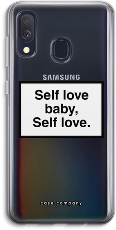 Case Company® - Hoesje geschikt voor Samsung Galaxy A40 hoesje - Self love - Soft Cover Telefoonhoesje - Bescherming aan alle Kanten en Schermrand