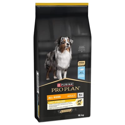 16 kg ProPlan droogvoer voor honden + 3 kg ProPlan droogvoer voor honden gratis! - Alle Sizes Adult Light Sterilised Vis 16 kg