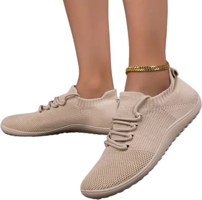 Bovista Barefoot Schoenen - Waterschoenen - Aquashoes - Afzwemschoenen - Zwemles - Dames & Heren - Fitness - Sportschoenen - Khaki - Maat 36