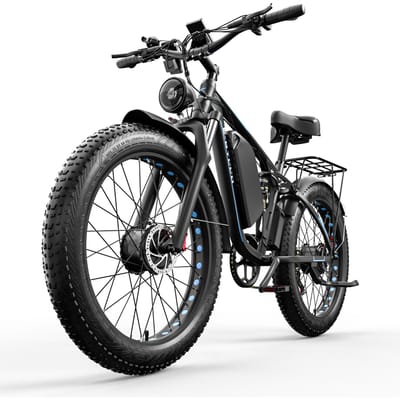 VTT Électrique E-BYCCO EB7 Pro Pour Adulte Avec Siège Remorque Moteur 2000W Batterie 52V23AH Vélo Électrique Pneus Tout-Terrain 26 Pouces Vélo Électrique Tout-Terrain