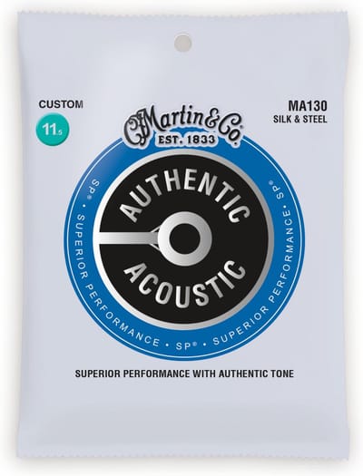 Martin MA130 Silk & Steel Snaren voor Akoestische Gitaar (11.5-47) Custom Light