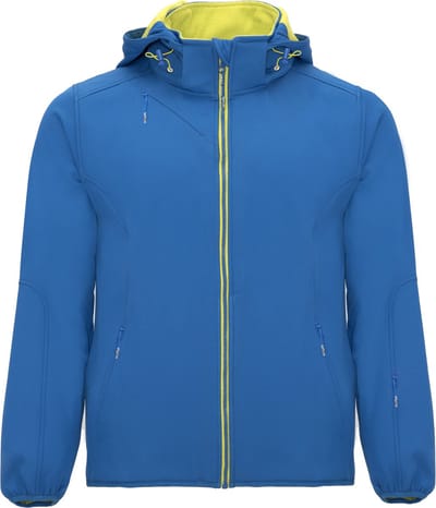 Roly Siberia Softshell Jacket RY6428 - Royal Blue 05/Lime Punch 235 - L