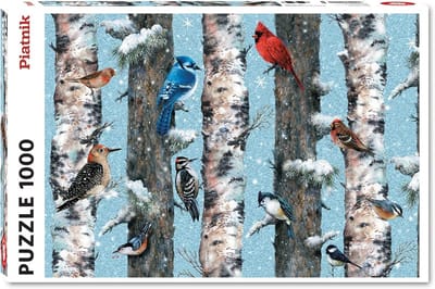 Wintervogels Puzzel - Legpuzzel Vogel - Ontspanning Thuis - Gedetailleerd Ontwerp - 1000 Stukjes - Meerdere Kleuren