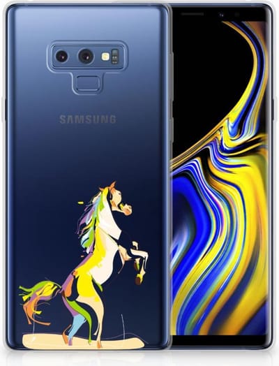 TPU Hoesje voor Samsung Galaxy Note 9 Telefoonhoesje met Naam Horse Color