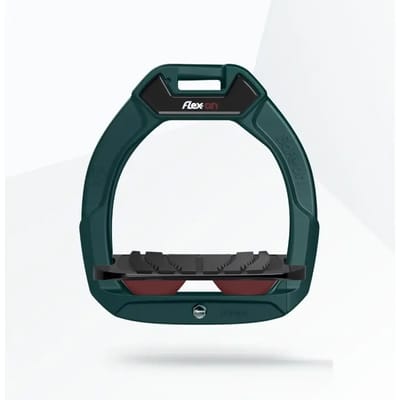 Veiligheidsspenen Paardrijden Incliné Grip Groen/Zwart/Bordeaux Kind Flex-On Safe-On