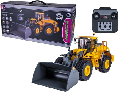 Jamara RC voertuig - 406302 RC Wiellader L260H Metalen Constructie - 2,4GHz RC Model Kant en Klaar - 1:14