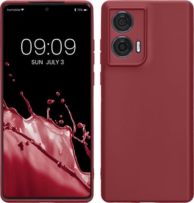 kwmobile telefoonhoesje geschikt voor Motorola Edge 50 Fusion - Hoesje voor smartphone - Precisie camera uitsnede - In bordeaux-violet