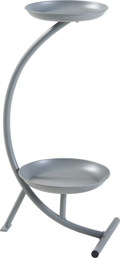 Plantenstandaard Aalten 61,5x30x25 cm grijs [en.casa]