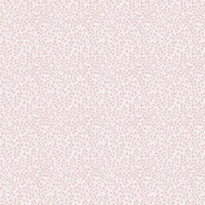 Bloemen behang - kleine takjes - wandbekleding - bladeren - woonkamer- vliesbehang - roze - 0,53 x 10,05 M. - Blooming Garden 6 -