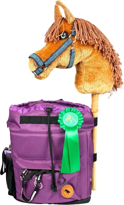 Hobby Horse Rugzak voor 4 Hobby Horses | Stevige Paardensport Tas