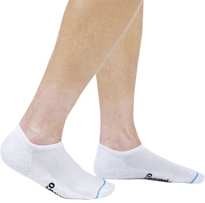 7 paar Heavenly Bamboe Sneakersokken Dames / Footies - Maat 39-42 - Wit - Naadloze Sokken