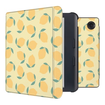 imoshion Design Slim Hard Case Sleepcover met stand voor de Kobo Libra Colour - Citrus Dream