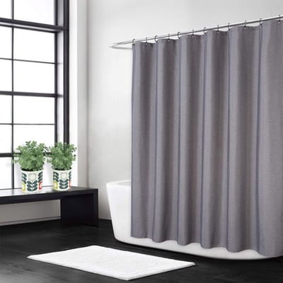 Allecto - Douchegordijn - hotelstijl - Zware stof 240 g/m² - Grijs