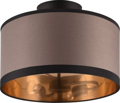 REALITY DAVOS - Plafondlamp - Zwart mat - excl. 2x E14 28W