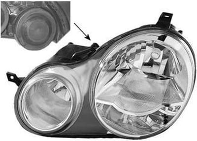 VanWezel 5827961 - Phare gauche avec clignotant pour Volkswagen Polo de 02/2002 au 04/2005