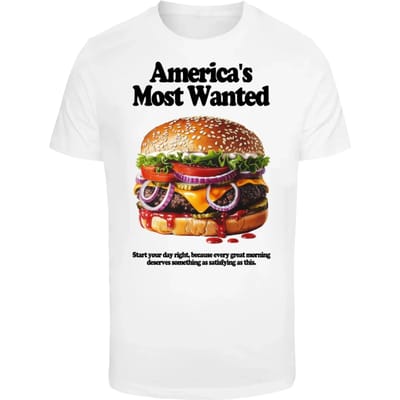 Mister Tee T-Shirt America'S Most Wanted MT3573 White-S
