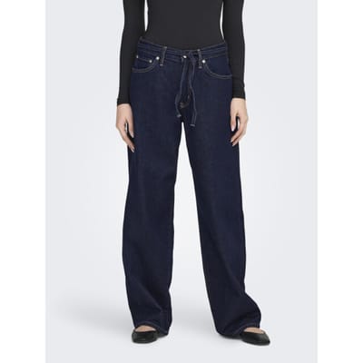Only blauwe dames jeans   Regular waist   Rinsewash wassing   Regular fit   5-Pocket zakken   Knoop- en ritssluiting   Duurzaam   Regular waist Blauw