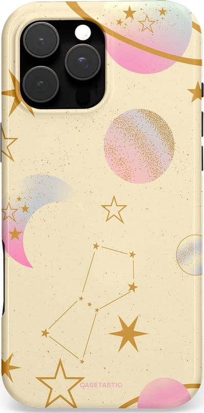 Casetastic hoesje geschikt voor Apple iPhone 16 Pro Max - MagSafe - Dubbellaagse bescherming - Zomerse nacht - Fashion Case - Zand