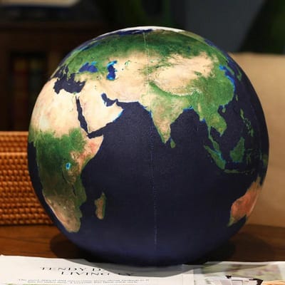 Nieuwe 17cm27cm Simulatie Aarde Maan Zon Mars Mercurius Bol Pluche Speelgoed Kussen Ster Pop Kamer Decoratie Verjaardagscadeau Voor Kinderen Jongens 17cm beige