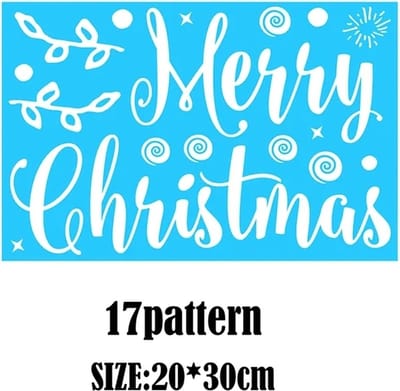 Raam Decoratie - Raamdecoratie - Kerst - Raamstickers - Glassticker - Vrolijk Kerstfeest - Decor Voor Thuis - Kinderkamer - Nieuw Jaar Stickers