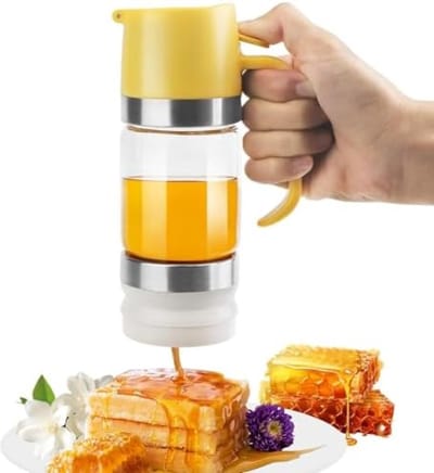 PromoHome Druppelvrije Honingdispenser 300 ml - Transparant Keukenhulpmiddel