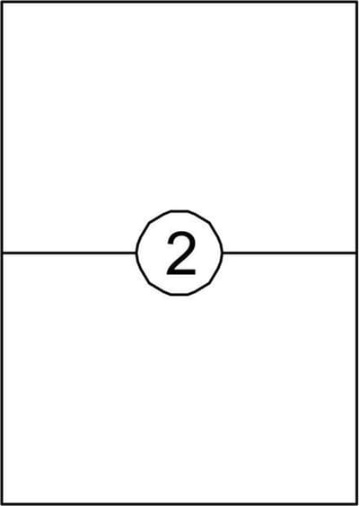 Printeretiketten 210x148mm