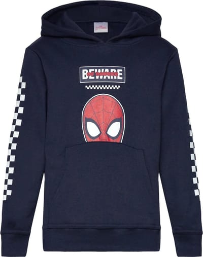 Marvel Spiderman Sweater / Hoodie - Kangaroozak - Navy - Maat 98 (3 jaar)