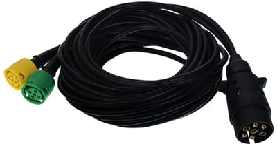 aanhanger kabelset 7 polig 12v - 7.5m bajonetconnector - trailerstekker - aanhangerstekker - stekkerconnector