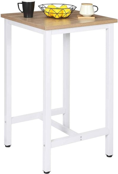 Bartafel - Licht Eiken - Vierkant - 60x60x100cm - Hout & Metaal