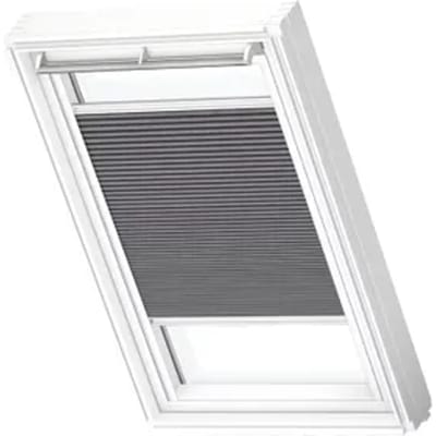 Velux Manueel Verduisterend Plisségordijn Fhc M04 1170swl Donkertaupe White Line