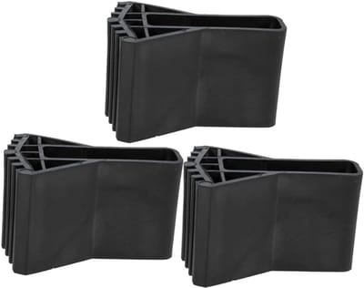 Vervangende Laddervoeten - Ladderstabilisatoren - Veilig Werken - Antislip Ontwerp - 3-pack - Zwart