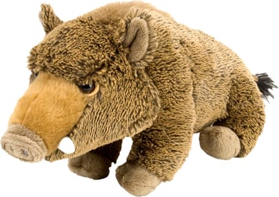 Pluche knuffel wild zwijn 30 cm